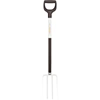 Fiskars Horca ligera para labrar- Con 4 púas- Longitud: 113 cm- Negro-Blanco- 1019603